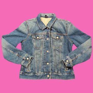 Warm Denim Jacket for Women Size M